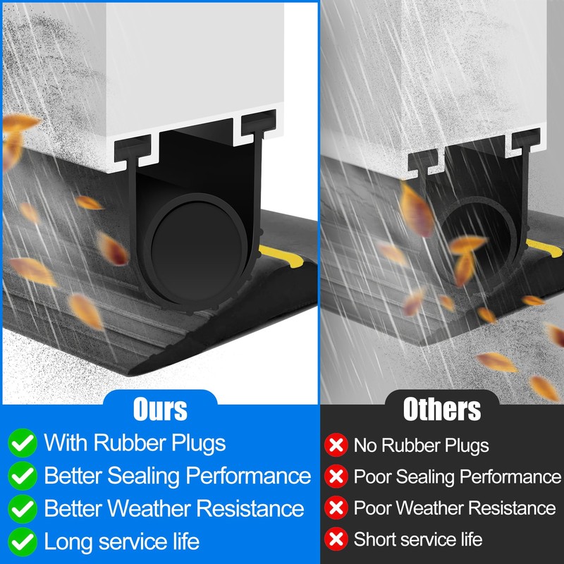 ToLanbbt Garage Door Bottom Rubber Seals 20 FT Garage Door