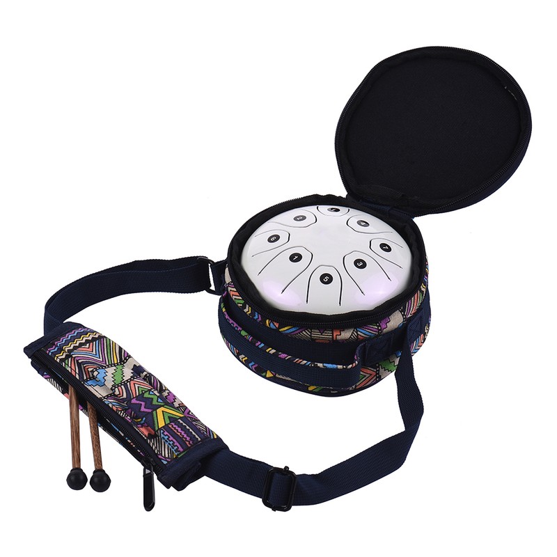 5.5 Inch Mini 8-Tone Steel Tongue Drum C Key Percussion