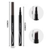 Boobeen Waterproof Eyebrow Pen-Micro Tip Eyebrow Pen, Liquid Eyebrow Fork
