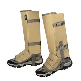 MYDAYS OUTDOOR Snake Gaiters for Hunitng,Snake Guards for Legs Men,Snake Proof Boots Women Men,Snake Chaps,Snake Bite Protection for Lower Leg (Khaki)