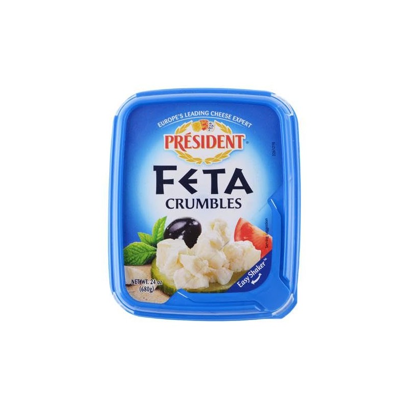 Generic President Feta Crumbled Cheese 680 g / 1.5 lb
