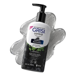 Gel Facial Grisi Carbón Activado para Piel Mixta a Grasa con Acné, 240 mL