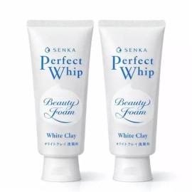 Senka [웰빙창고] 센카 퍼펙트 휩 화이트 클레이 120g x 2개 [Wellbing Warehouse] Senka Perfect Whip White Clay 120g x 2