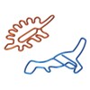 100Pcs Paper Clips Unique Dinosaur Shape Lightweight Portable Electroplating Process