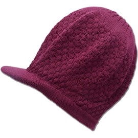 CRAZY LIZARD Rasta Dreadlock Hat in Plain Colours Bob Marley Men's Hats Dreadlock Tam Accessories Beanie Hat Jamaican Tam Hats for Men and Women, Burgundy