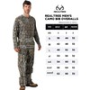 Realtree Men's Original Camo Hunting Cotton Bib Overalls, Uninsulated Camouflage