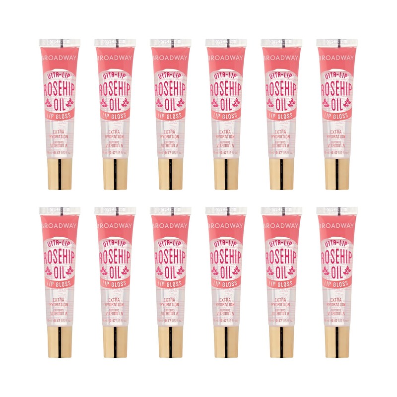 KISS Broadway - Brillo de labios transparente, 14 ml, 12