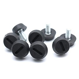 Treely 8Pcs M6 x 13 x 20mm Leveling Feet Screw On Furniture Glide for Furniture Legs