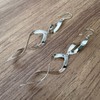 Agálea | Aretes largos de Plata ley .925 diseño Colgante