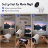 HY300 Pro+ Projector for Home Entertainment - 720P Android 14