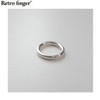 RETRO FINGER 925 Basic Silver Ring 3mm 1ea, Size:SR 175 Tub_11