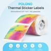 Thermal Labels for POLONO PM220S Label Maker, 2 inch (50mm)