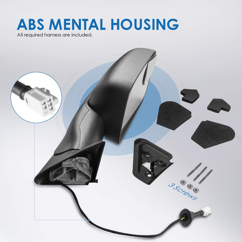 MOSTPLUS Power Heated Towing Mirror Compatible for 1998 1999 2000