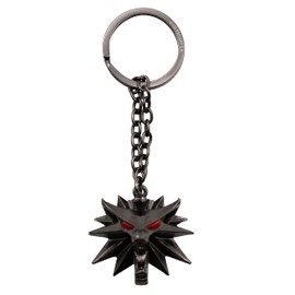ABYSTYLE -THE WITCHER 3D Key Fob Wolf School Emblem, Multi-Colour, 3.8 cm de Hauteur, multicoloured