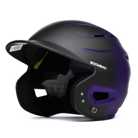 Boombah DEFCON Metallic Fade Batting Helmet Sleek Profile NOSCAE Black/Metallic Purple - Size Senior 7" - 7 3/4"
