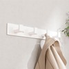 GWAAZXGZ White Coat Rack Wall Mount - 12.5 inch Modern