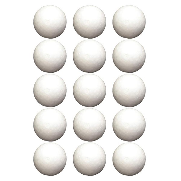 Happyyami 100Pcs 4cm Polystyrene Balls White Craft Styrofoam Balls Modeling