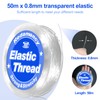 Redamancy 0.8 mm x 50 m Elastic Jewellery Thread, Transparent