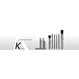 Kumano Brush (Cosmetic Brush) Takehodo Portable Series Eyeshadow Brush Ash Squirrel/Weasel K-3 Makeup Brush, 1 Piece (x1)