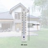 TFA Dostmann Analogue Indoor/Outdoor Thermometer Brushed Stainless Steel L45 x