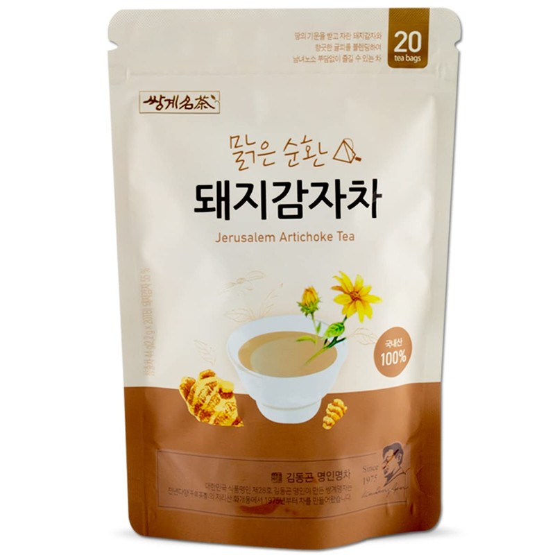 Ssanggye Jerusalem Artichoke Tea 2.2g x 20 Pyramid Tea Bags,