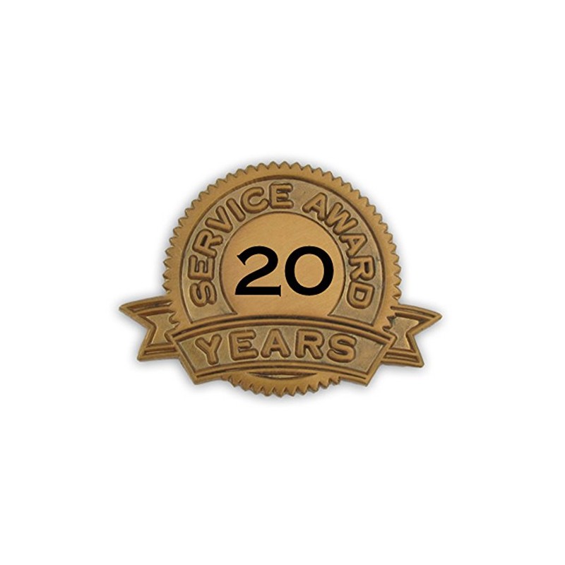 PinMart 20 Years of Service Award Lapel Pin