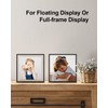 Egofine 8x8 Floating Frames Set of 2, Double Plexiglass Picture