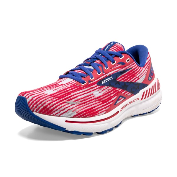 Brooks Women’s Adrenaline GTS 23 Supportive Running Shoe - Surf/White/Tango