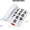 Corded Big Button Phone for Seniors Home, Wired Large Number