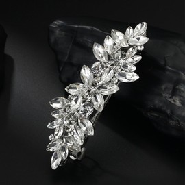 Barrette Crystal Hair Clips Rhinestone Bride Wedding Hair Accessories Elegant Jewelry Hair Decorations For Women Bridal Wedding Party Gift