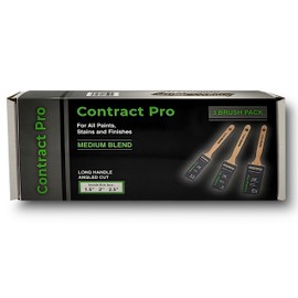 Arroworthy CONTRACT PAINT BRUSH PRO ANGLE BOX SET (1.5,2,2.5) CONTRACT-3PK-LNG-ANG