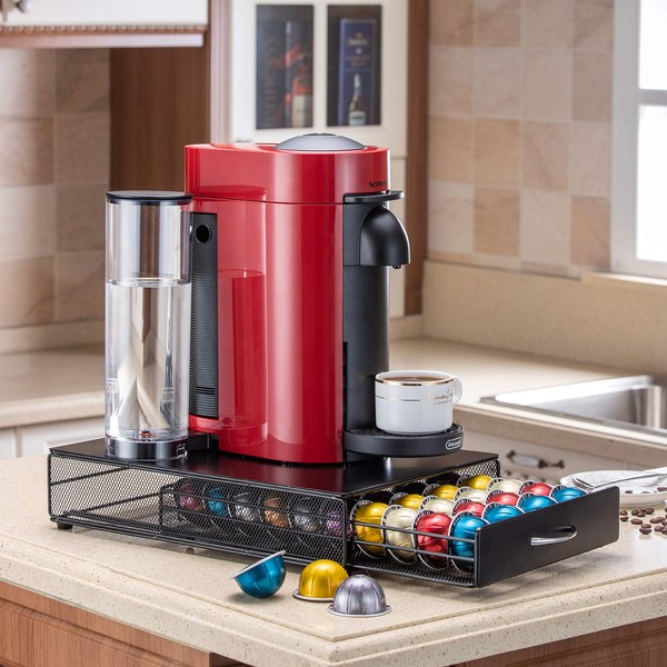 FlagShip Coffee Pod Holder Storage Drawer for Nespresso Vertuo Capsule