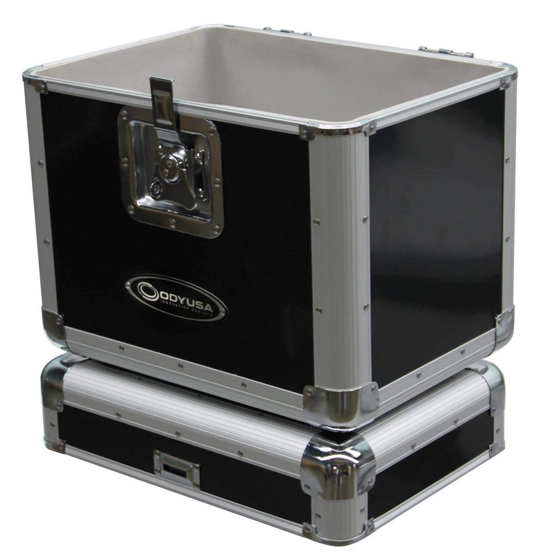 KROM Series Black Stackable Record/Utility Case for 70 12" Vinyl