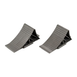 AG Automotive 2 x wheel chocks car wedges brake wedges trailer grey