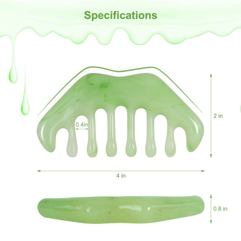 2pcs Massage Comb, Guasha Scraping Scalp Comb, Multi-Functional Handheld Head