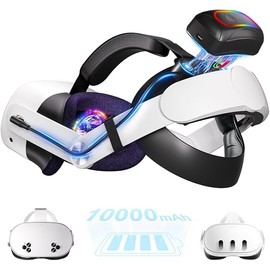 Saqico Magnetic Battery Head Strap for Meta Quest 3/3S and Quest 2