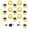 G GJIA 3-Prong 100FT Construction String Lights, IP65 Waterproof ETL