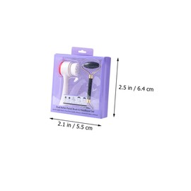 FOMIYES Jade Massage Roller Double-sided Facial Brush Set Portable Face Massager for Skin Care Gua Sha Tool Random