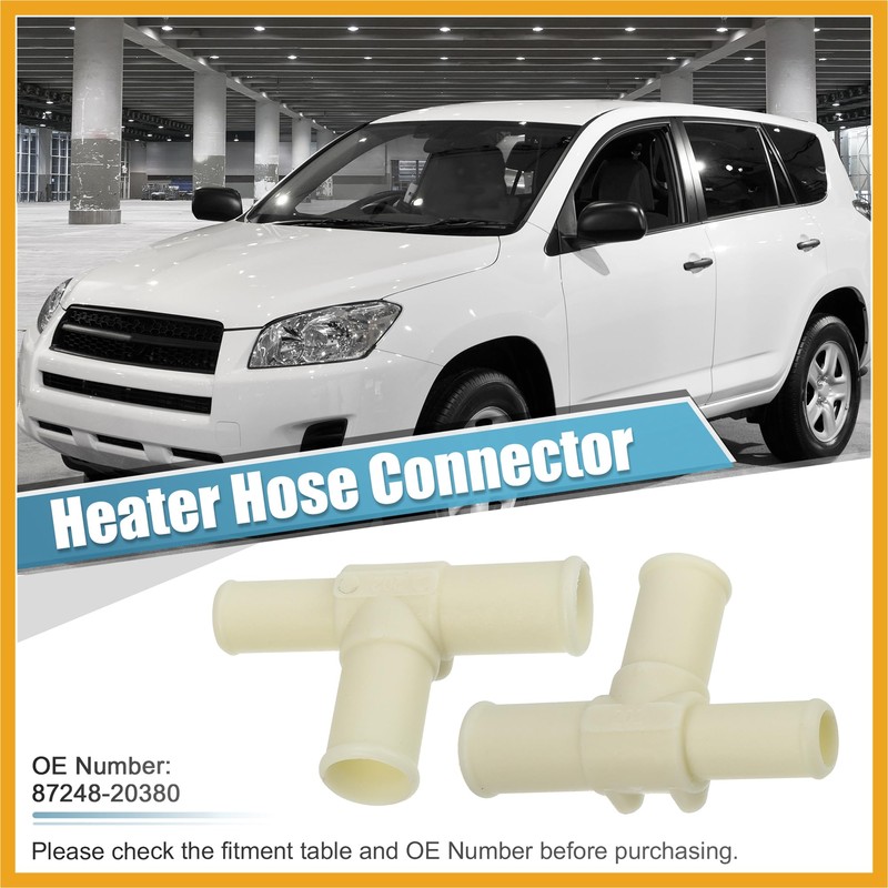 Partuto 2Pcs Heater Water Pipe for Toyota RAV4 2006 2007