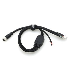 ZBLZGP Aviation Plug M12 12Pin 1 to 3 Wire for Livox Foraging MID-360 LID-360 LIDAR (Straight 12Pin Female, 25cm)