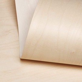 Edge Supply Birch Wood Veneer Sheet Rotary Cut, 24" x 48", Non Glued, 10 mil Paper Back, “A” Grade Veneer Face – Easy to Apply Oak Veneer Sheet – Veneer Sheets for Restoration of Furniture