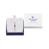Shrieking Violet 18ct Gold-Plated Long Real Flower Pendant Necklace -