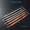 6Pcs Universal Automotive Ground Strap,12" x 1/2" Professional Vehicle Grounding