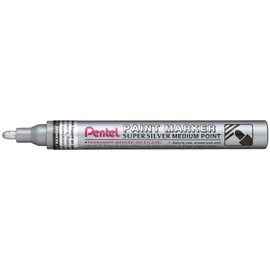 Pentel MMP10-Z Paint Marker - Silver, 2.5 mm Line, Pack of 1