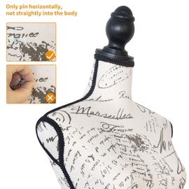 Female Mannequin Body, Mannequin Torso Body with Plastic Tripod Base Stand, Dress Form Adjustable Clothing Foam Height for Sewing, Dressmakers Dress Jewelry Display, Postmark