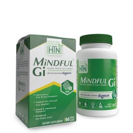 Health Thru Nutrition Mindful GI - Healthy Mind & Gut Complex | with Digexin, Magnesium, L-Glutamine, and Probiotic for Gut-Brain Axis Support | Regularity, Bloating, Calmness Supplement