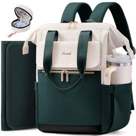 LOVEVOOK Baby Diaper Bag Backpack, Large Bag for Boys & Girls, Travel Waterproof Bags w/Changing Pad, Stroller Straps, Pacifier Case, Essentials Must Haves Newborn Stuff for Mom & Dad - Unisex