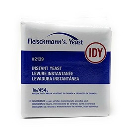 Fleischmann's Instant Dry Yeast Vacuum Pack (1 Lb) (Package may vary)