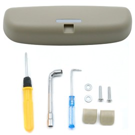 Anxingo Car Sunglasses Holder Eyeglasses Case Storage Box, Replacement for XC90 2016-2024 Replacement for XC60 2018-2024 Replacement for S90 2017-2024 (Beige)