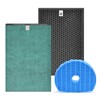 HSIAMEN Filter Compatible with Sharp KC-850U & KC-C100U Air Purifier,
